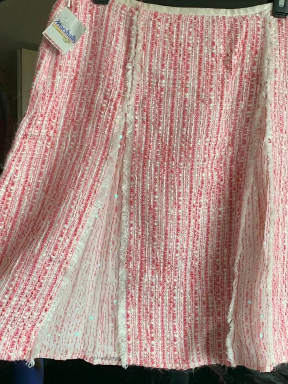 WD.NY Knee Length PINK SKIRT SIZE 8 91% ACRYLIC, 7% RAYON, 2% POLYESTER NWT - Picture 5 of 12